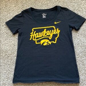 Nike Black and Yellow Iowa Hawkeyes T-Shirt